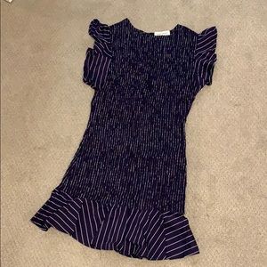 Blue ruffle dress